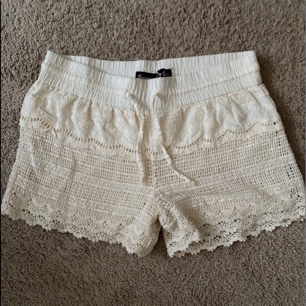 white shorts